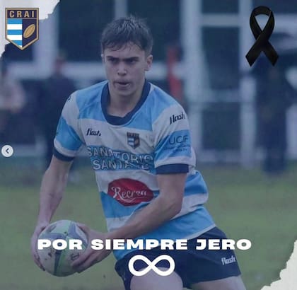 La Unión Santafesina de Rugby expresó su acompañamiento a la familia y al club CRAI