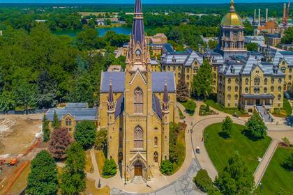 La Universidad de Notre Dame de Indiana ocupa el primer puesto a nivel nacional