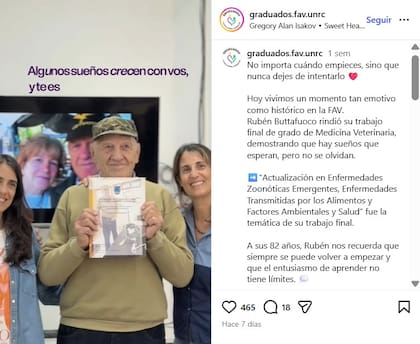 La Universidad de Río Cuarto felicitó a Rubén Buttafuoco por su título académico