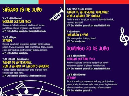 La Usina del Arte tendrá un evento inspirado en la cultura coreana