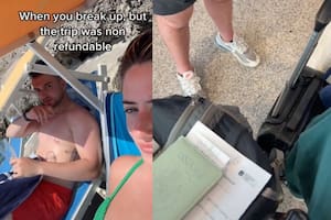 La usuaria suma millones de reproducciones en TikTok con la historia de sus vacaciones con su exnovio