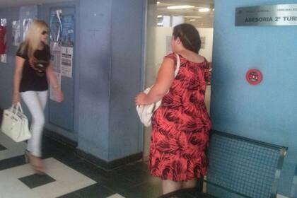 La vedette antes de entrar a la sala