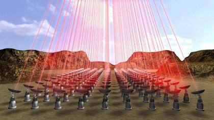 La vela espacial que viajará 4,3 años luz será impulsada por la energía de un grupo de rayos láser en la Tierra