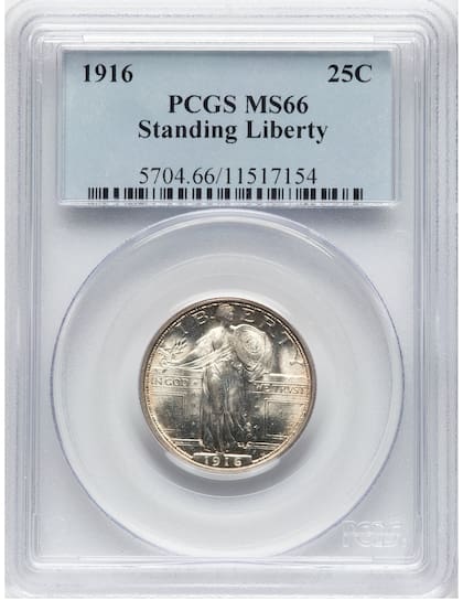 La venta más reciente se produjo por un ejemplar calificado como MS66 debido a su buen estado de conservación