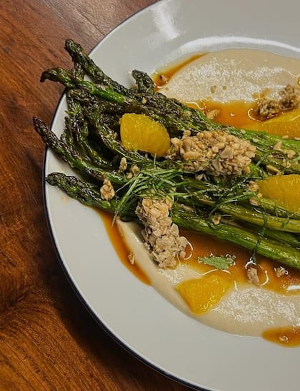 La versión de Picarón para sus espárragos al plato