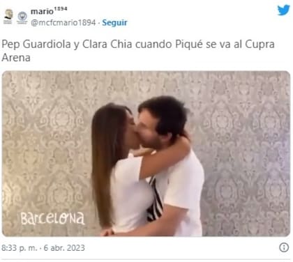 La versión de romance Guardiola y Clara Chía desata vendaval de memes