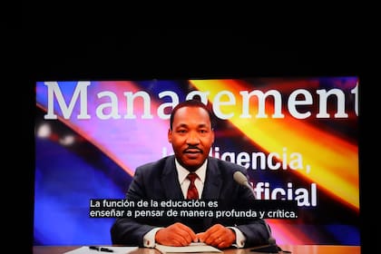 La versión digital de Martín Luther King reflexionó sobre la educación
