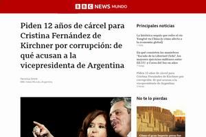 Cómo reflejaron los medios del mundo el pedido de condena a Cristina Kirchner