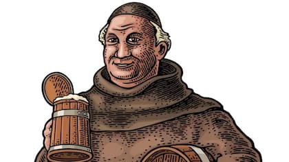 La versión más extendida del origen de la cerveza actual asegura que fue inventada por monjes