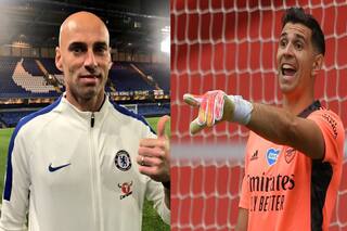 Emi Martínez y Willy Caballero. La FA Cup se define de arco a arco argentino