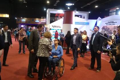 La vicepresidenta Gabriela Michetti visitó esta tarde la Feria del Libro