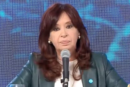 La vicepresidenta Cristina Kirchner durante la inauguración del Gasoducto Presidente Néstor Kirchner (GPNK)