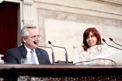 El presidente Alberto Fernández y la vicepresidenta Cristina Kirchner