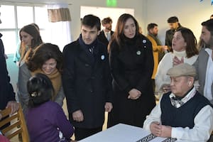 La vicepresidenta de la Nación, Victoria Villarruel, fue recibida por el gobernador Ignacio Torres