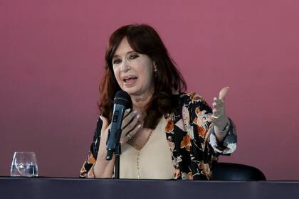 La vicepresidenta en la Universidad Nacional de Río Negro, en Viedma