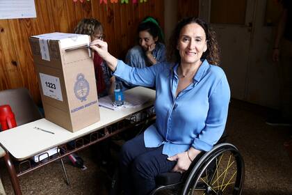 La vicepresidenta Gabriela Michetti votó en una escuela del barrio porteño de Balvanera
