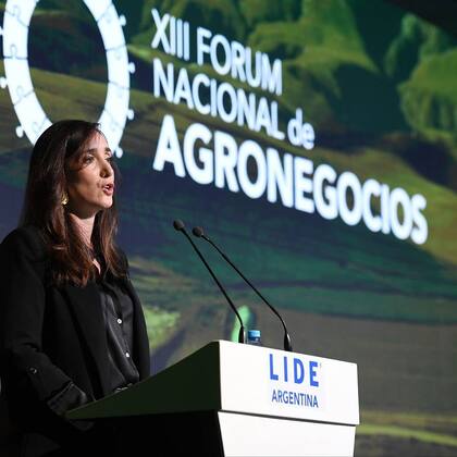 La vicepresidenta habló frente a empresarios del sector agroindustrial que asistieron al evento