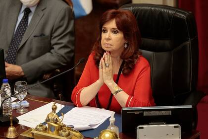 La vicepresidenta saliente, Cristina Fernández Kirchner 