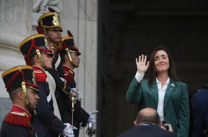 La vicepresidenta Victoria Villarruel en el Congreso