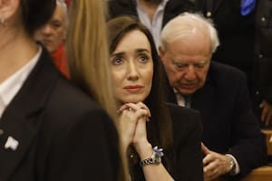 La vicepresidenta Victoria Villarruel en la misa en la Basílica de San José de Flores