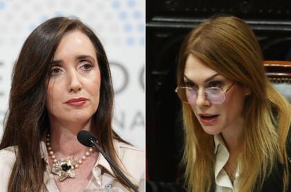 La vicepresidenta Victoria Villarruel y la diputada de La Libertad Avanza Lilia Lemoine