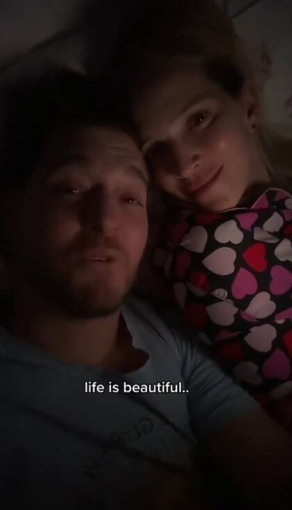 "La vida es hermosa", pronunció Bublé al cierre de su grabación junto a Lopilato