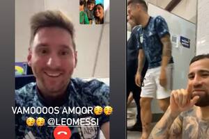 La videollamada de Messi con Antonella y el baile del Papu en el vestuario de la selección