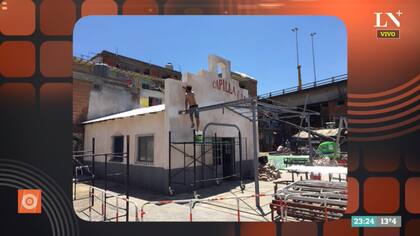 La villa 31 se prepara para el rodaje de The Pope