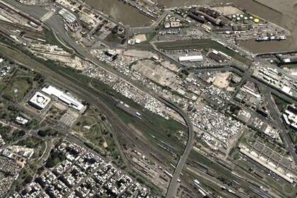 Imagen de la villa 31 y 31 bis en 2001. La villa 31 y 31 bis, en Retiro, tuvo un crecimiento exponencial en los últimos 15 años