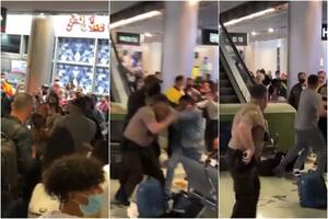 Le cancelaron un vuelo y estalló de furia: protagonizó una violenta pelea que se volvió viral