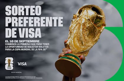 La "Visa Presale Draw", la primera fase de venta de entradas, estará abierta del 10 al 19 de septiembre de 2025