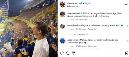 La visita de Alexander Zverev a La Bombonera