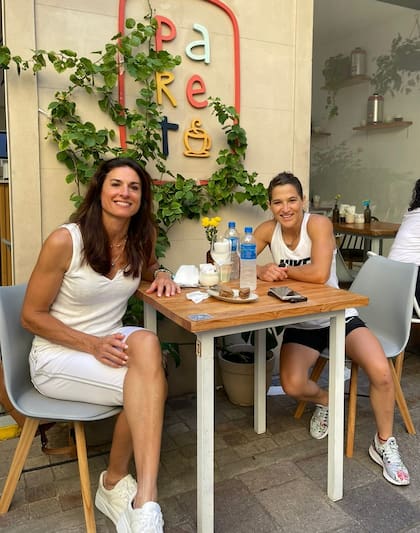 La visita de Gaby Sabatini. "Muchos dicen 'voy a pasar', pero ella lo hizo. Cayó un fin de semana, justo acá estaba tranquilo y pudimos charlar. Es una deportista que admiro y, además, es buena persona".