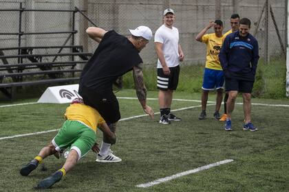 La visita de los All Blacks al penal de San Martin