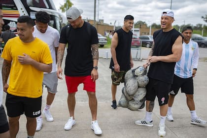 La visita de los All Blacks al penal de San Martin