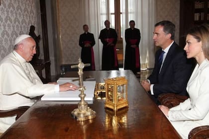 La visita de los reyes de España al Papa
