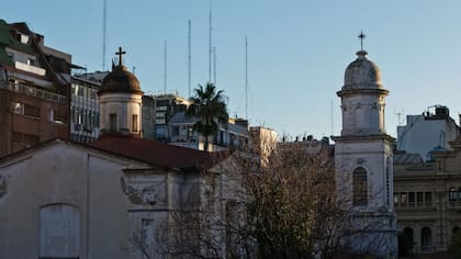 La vista a Santa Catalina de Siena desde el terreno donde se construiría el templo mormón