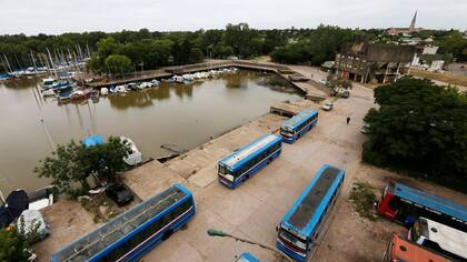 La vista actual del puerto de San Isidro; las terminales de colectivos serán desactivadas