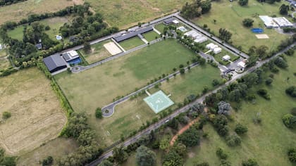 La vista aérea de la quinta de Villa Rosa que le adjudican a Toviggino, el tesorero de la AFA