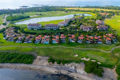 La vista aérea de un sector residencial del emprendimiento