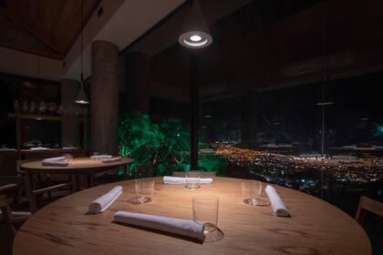 La vista de la ciudad de Salta desde el restaurante
