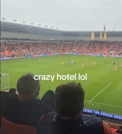 La vista de la ventana del hotel