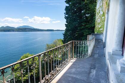La vista de uno de los balcones del castillo