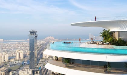 La vista de uno de sus amenities más exclusivos: la pileta