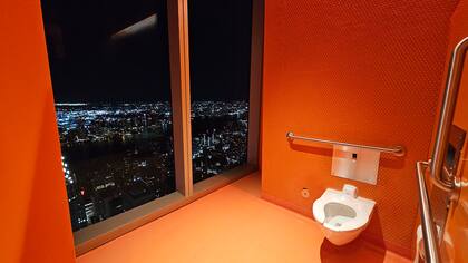 La vista desde el baño es, sin lugar a dudas, única e inolvidable.