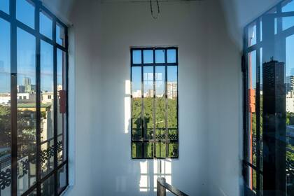 La vista desde el interior del mirador