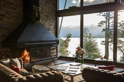La vista desde el living de Calfuco Wine Hotel & Spa.