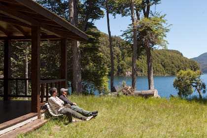 La vista desde el refugio Krügger.