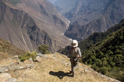 La vista desde la ciudadela de Choquequirao. Foto: Luis Agote