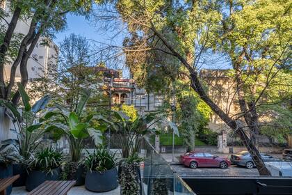 La vista desde la terraza en el primer piso